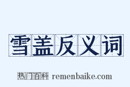 雪盖反义词是什么意思的图片